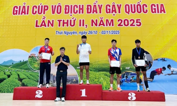 Bắc Ninh xếp thứ Nhì toàn đoàn Giải Cúp vô địch Đẩy gậy quốc gia năm 2025